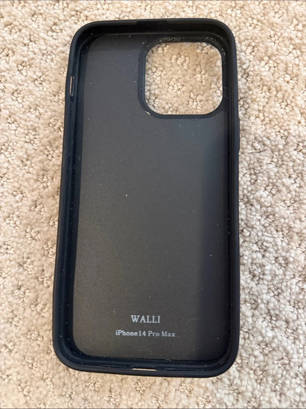 Women's Black Floral Phone Case with Pink Pull Strap - Wallis